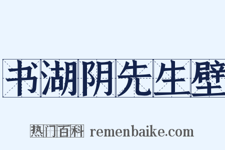 书湖阴先生壁是什么意思的图片